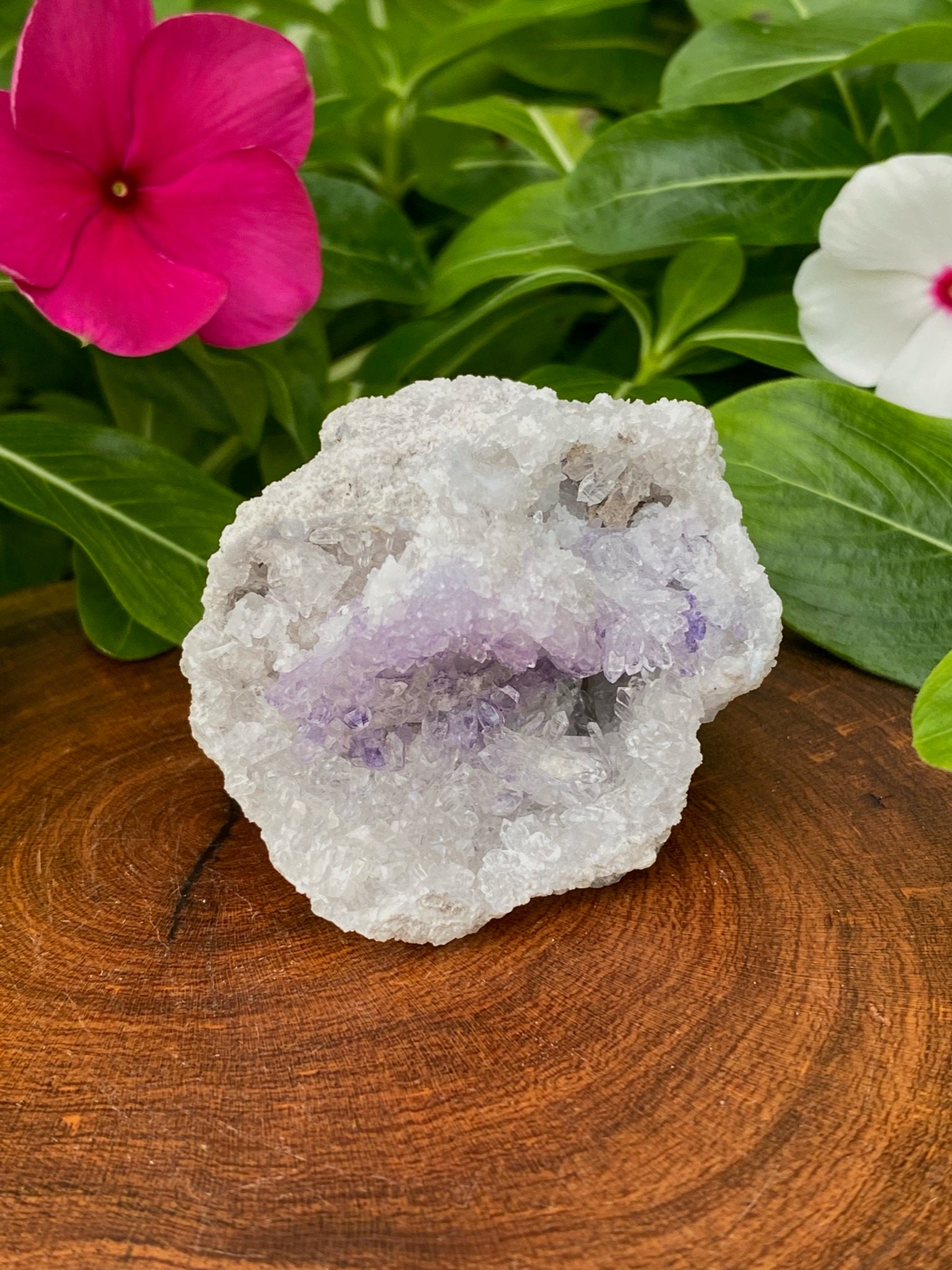 スピリットフラワージオード | ブルーカルセドニー、クォーツ、ブルー