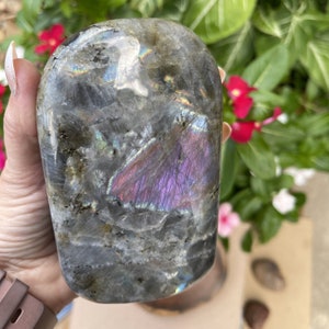 Labradorite Orange Sunset Free Form | Super Flashy Crystal | 2.25lbs or 1020grams!