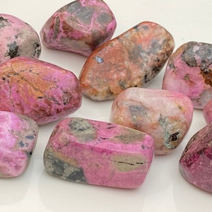 1 Salrose Tumbled Stone | Polished Salrose Pink Cobaltoan Calcite Crystal Tumbles