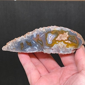 Agate Polished Face Agouim Morocco Patterns Translucent | 180g