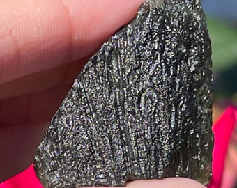 Seltene Moldavit Czech ""Chlum"" Authentisch Groß 13g. Meteorit, Transformationsstein