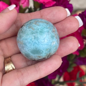 Larimar - AA+ The Dolphin Stone - 33mm - Calming Crystal