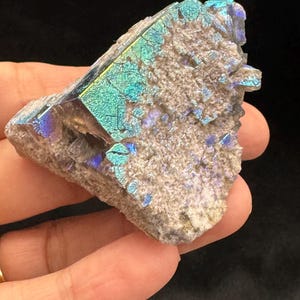 Flame Fluorite Cube |  Angel Aura | Mystic Aura | Diana Maria Mine Fluorite 77 Grams