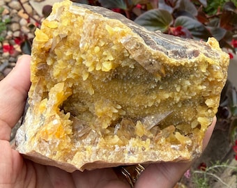 Barite with Yellow Calcite Elk Creek South Dakota USA 220grams or 1.5lbs!
