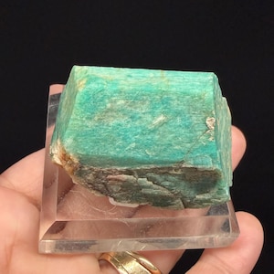 Amazonita, muestra mineral de calidad, prismática, mina directa, 50 g
