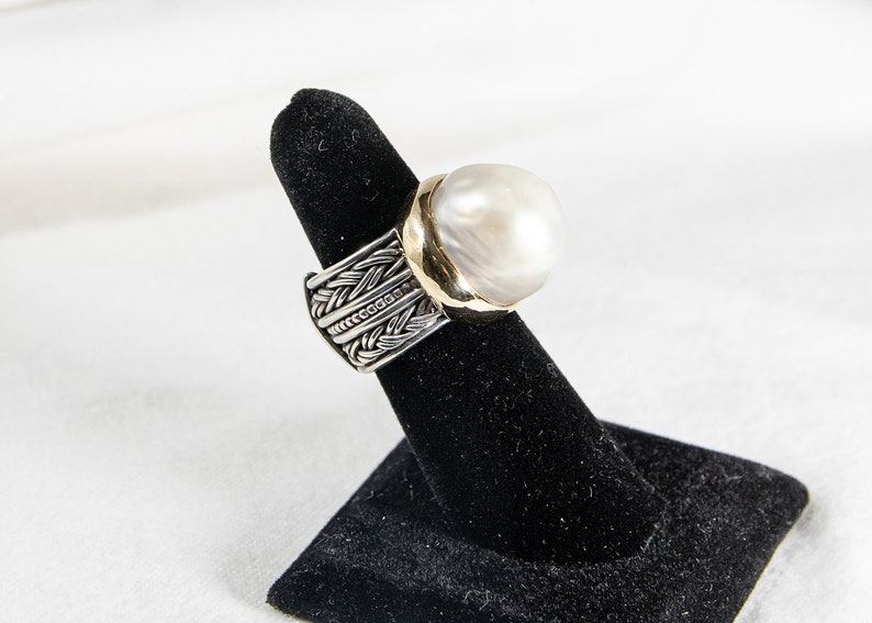Rizzo Designs Pearl Ring and Earrings Set
