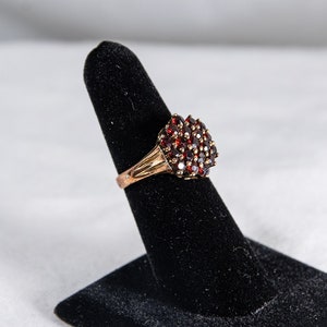 Vintage Rose Gold Plated Sterling and Garnet Set image 3