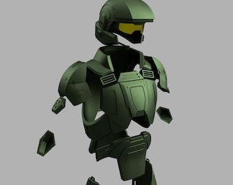 Sci-fi Marine Armor Costume STL (3D Model)