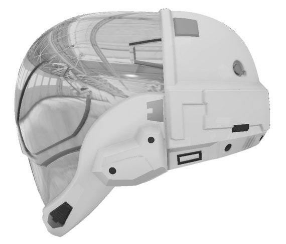 Sci-Fi Helmet 1 (3D MODEL - STL)