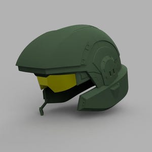 Sci-fi Marine Helmet STL (3D Model)