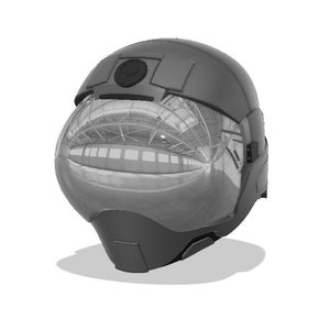 Sci-Fi 3 Helmet (3D MODEL - STL)