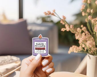 Bookish sticker- book lover gift- mystery reader sticker - gift for horror reader- stickers for readers- gift for mystery reader