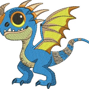 Stormfly dragon machine embroidery design