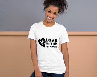Love in the Mirror Black Logo Unisex t-shirt