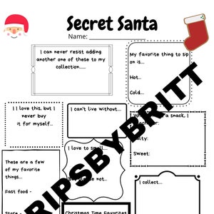 Secret Santa Gift Exchange Template