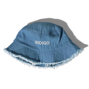 Indigo RM geborduurde vissershoed | Denim, Kim Namjoon, BTS, Bangtan, BTS Merch, Kpop, Indigo Photo