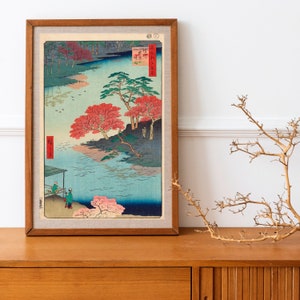 Japanese Woodblock Wall Art Print | Antique Woodblock Print, Asian Culture, Printable Wall Art, Vintage Poster, Japanese Wall Decor