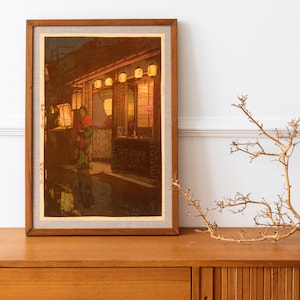 Japanese Woodblock Wall Art Print | Antique Woodblock Print, Asian Culture, Printable Wall Art, Vintage Poster, Japanese Wall Decor