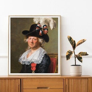 18th c. Trans Download Wall Art Print | Antique Painting, LGBTQ+ Wall Decor, Transgender Poster, Queer Print, Trans Art, Trans Wall Decor