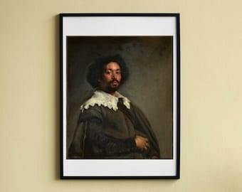 Black Painter Download Wall Art Print | African American Wall Art, Antique Painting, Black History, African American Art, Afro Art