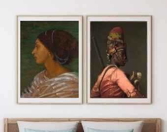 Black Excellence Bundle Download Wall Art Print | African American Wall Art, Antique Painting, Black History, African American Art, Afro Art
