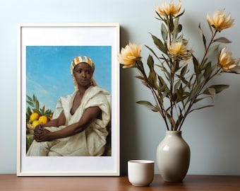 Zwarte vrouw kunst aan de muur | Afro-Amerikaanse muurkunst, antiek schilderij, zwarte geschiedenis, Afro-Amerikaanse kunst, wanddecoratie, afrokunst