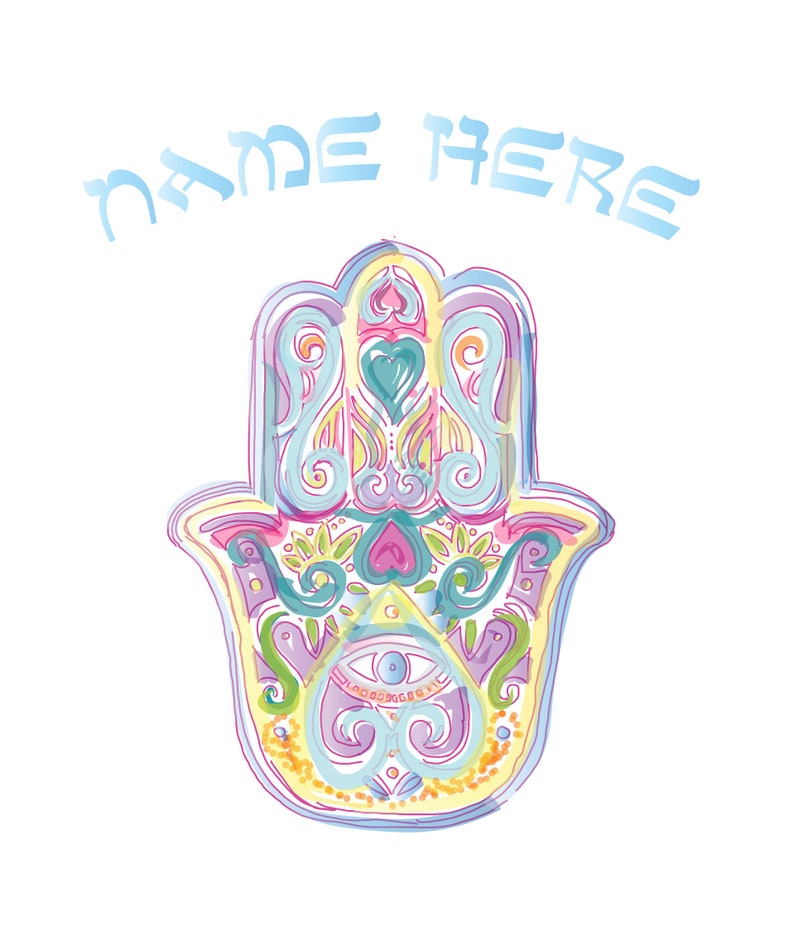 PERSONALIZED HAMSA Printable Download Great Last Minute Gift. Perfect ...
