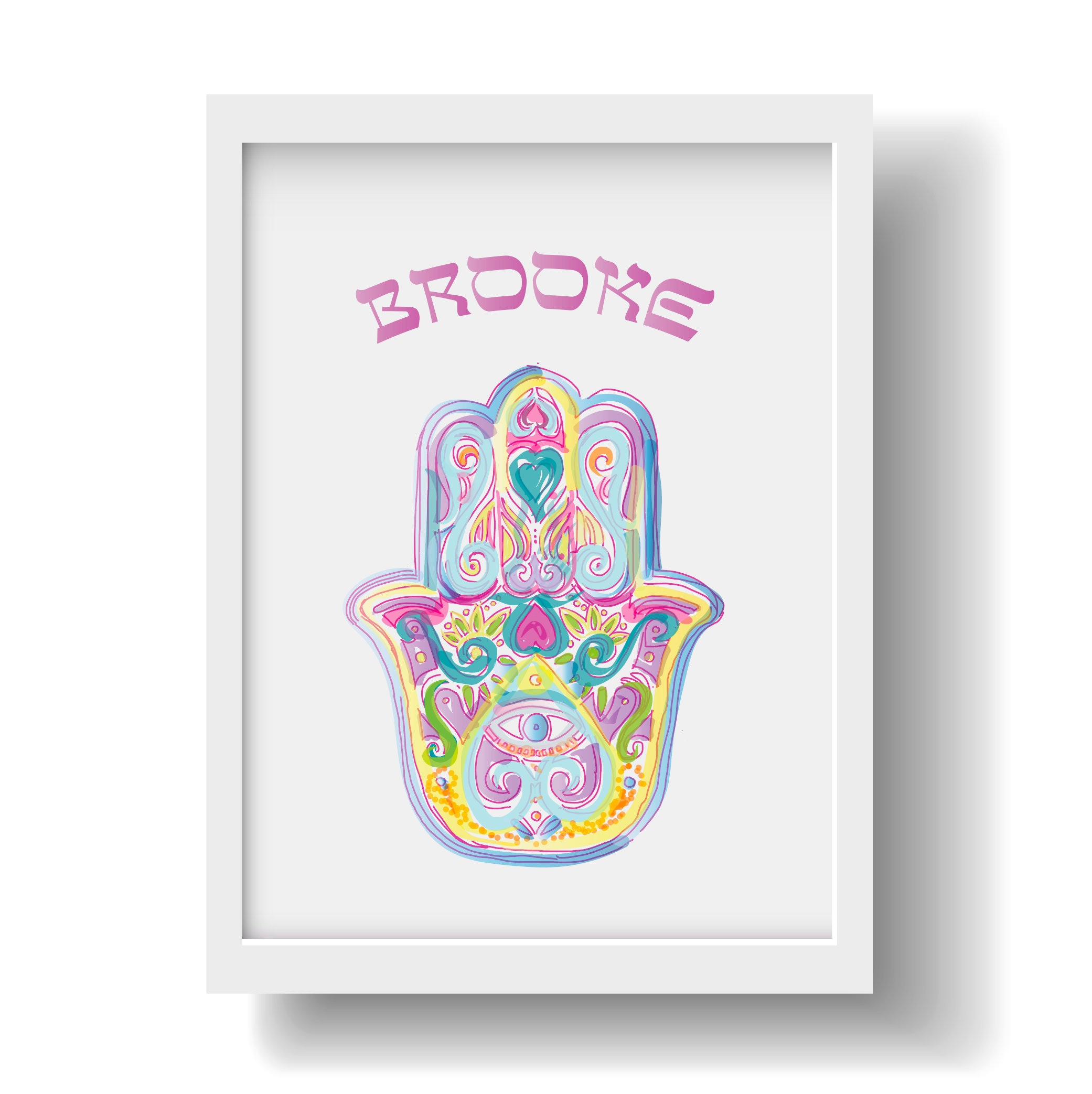 PERSONALIZED HAMSA Printable Download Last Minute Gift. Baby, Friend ...