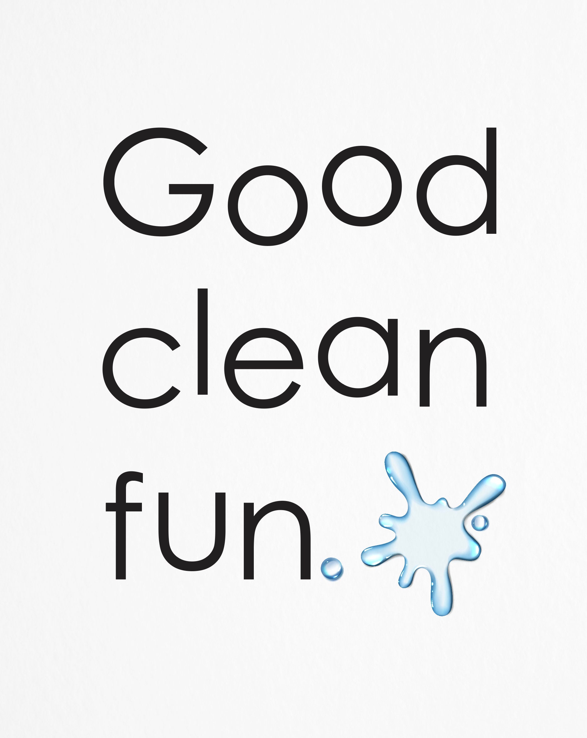 IMPRESIÓN DE ARTE DEL BAÑO Buena diversión limpia. | Etsy