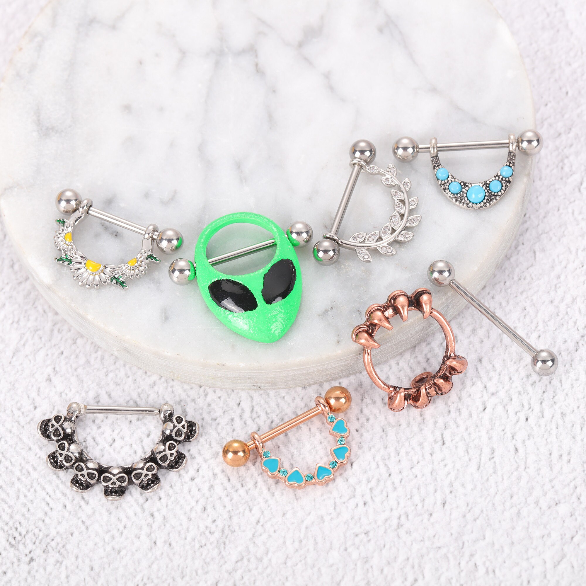 Nipple Piercing Nipple Barbell Surgical Steel Straight Etsy UK