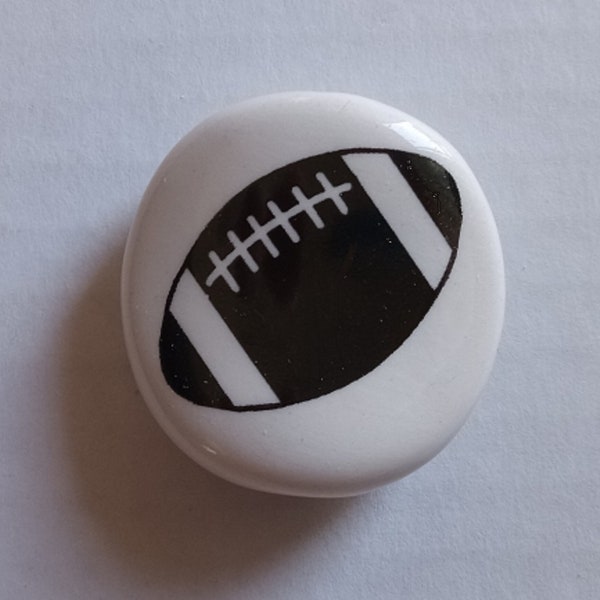 Handmade Ceramic Smoke "Toke" Stone - Holds Your Hand-Rolled Cigarette - No More Burned Fingers or Lips - FOOTBALL - LAST 1 AVAILABLE!!