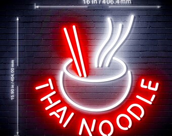 16" Thai Noodle Flex Silicone LED Sign (Neon-Style, LED Technology)