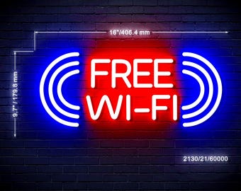 16" Free Wi-Fi Flex Silicone LED Sign (Neon-Style, LED Technology)