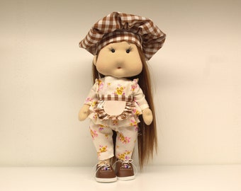 ZAZA Handmade fabric doll  ,Textile doll, Doll for girls, Tilda doll