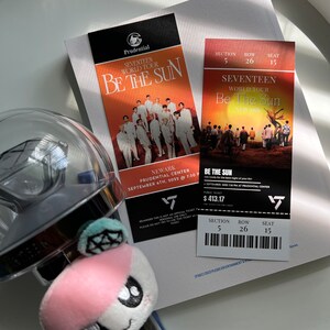 Siebzehn Kpop Memorabilia Ticket