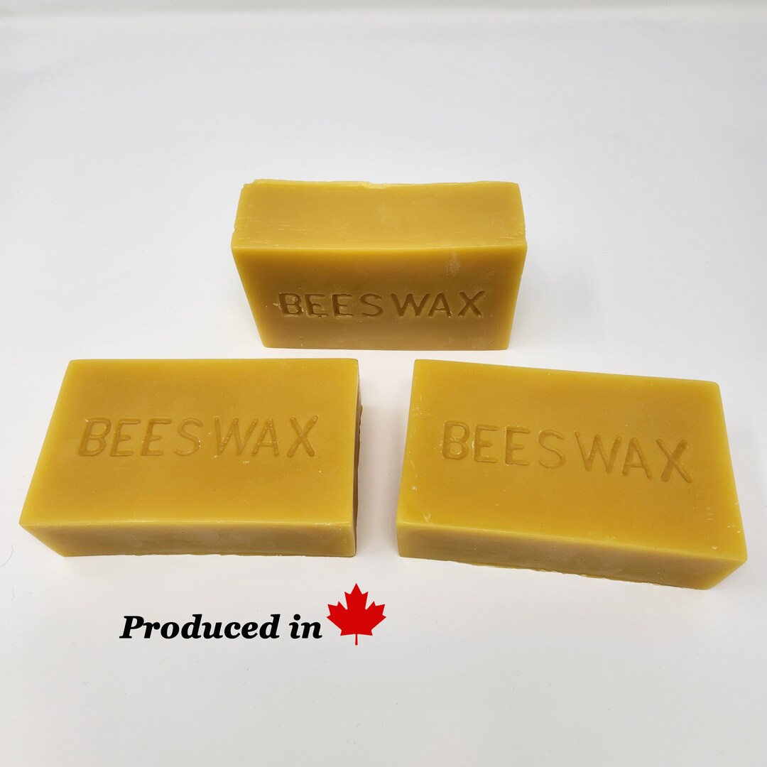 100 Pure Canadian Beeswax 3 1 Lb Blocks 3 Lbs Total Etsy UK