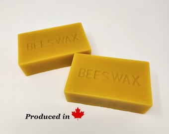 100% Pure Canadian Beeswax 2 - 1 lb Blocks (2 lbs total) Cosmetics, Crafts & More.