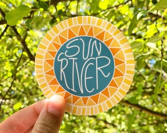 Sunriver Sticker | Etsy