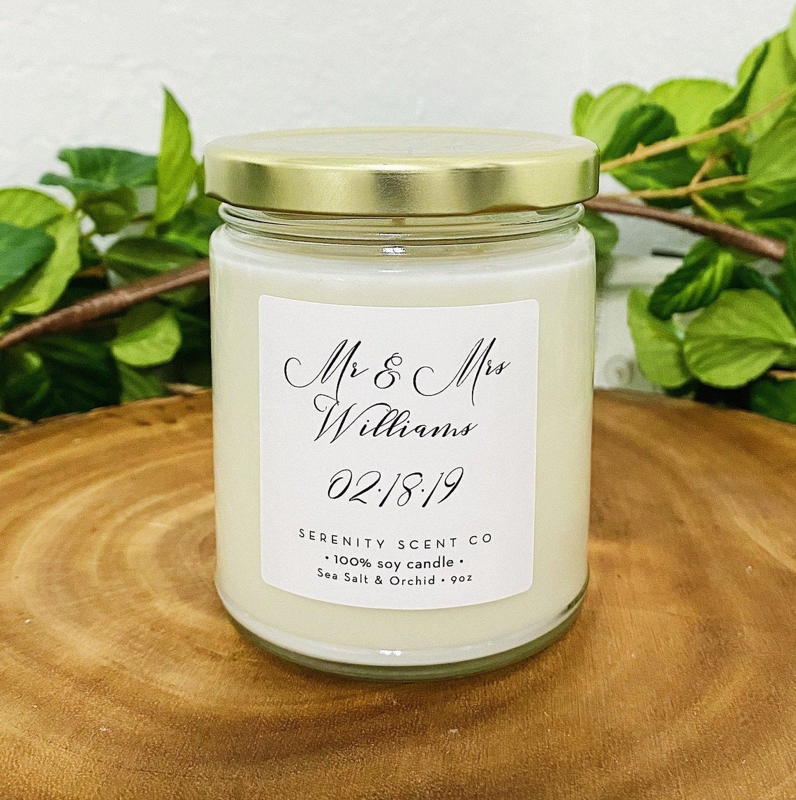 Personalized Wedding Gift Wedding Candle Gift Gift for Etsy