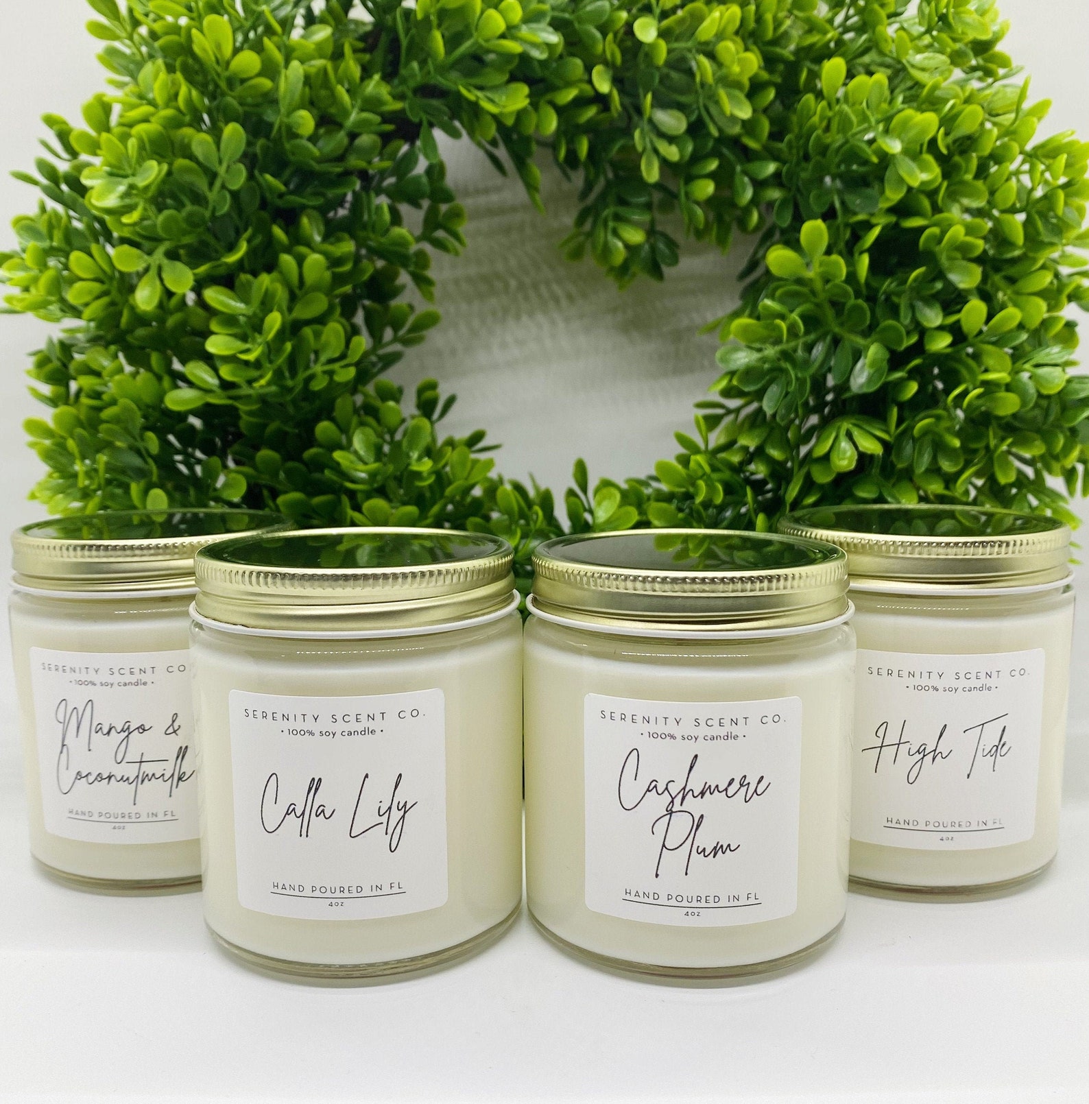 Spring Candles Sampler Package Four 4oz soy candles 100 Etsy