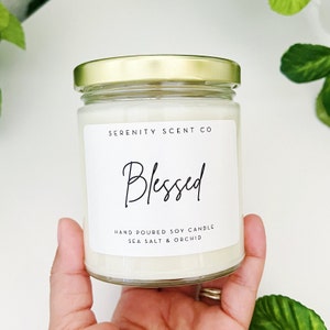 Blessed Candle | Quoted Candle | Inspirational Candle | Gift for her | Soy Wax Candle