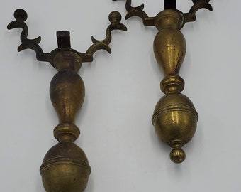 Antique Brass Andirons