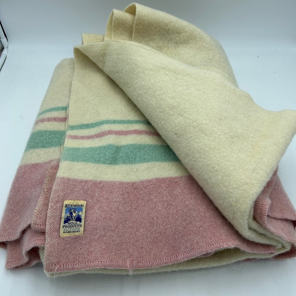 Vintage Kenwood Wool Blanket Etsy