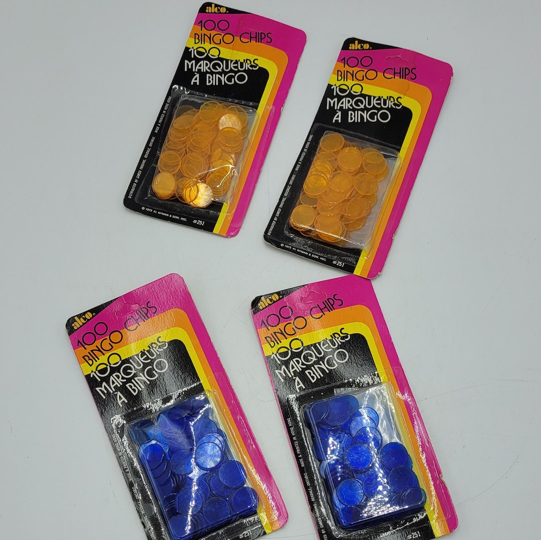 Bingo Chips in Original Packaging/ Lot of 4/ 1970s Etsy