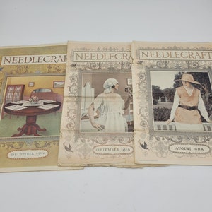 Revistas Needlecraft/ Lote de 10/ 1916-1918 imagen 7