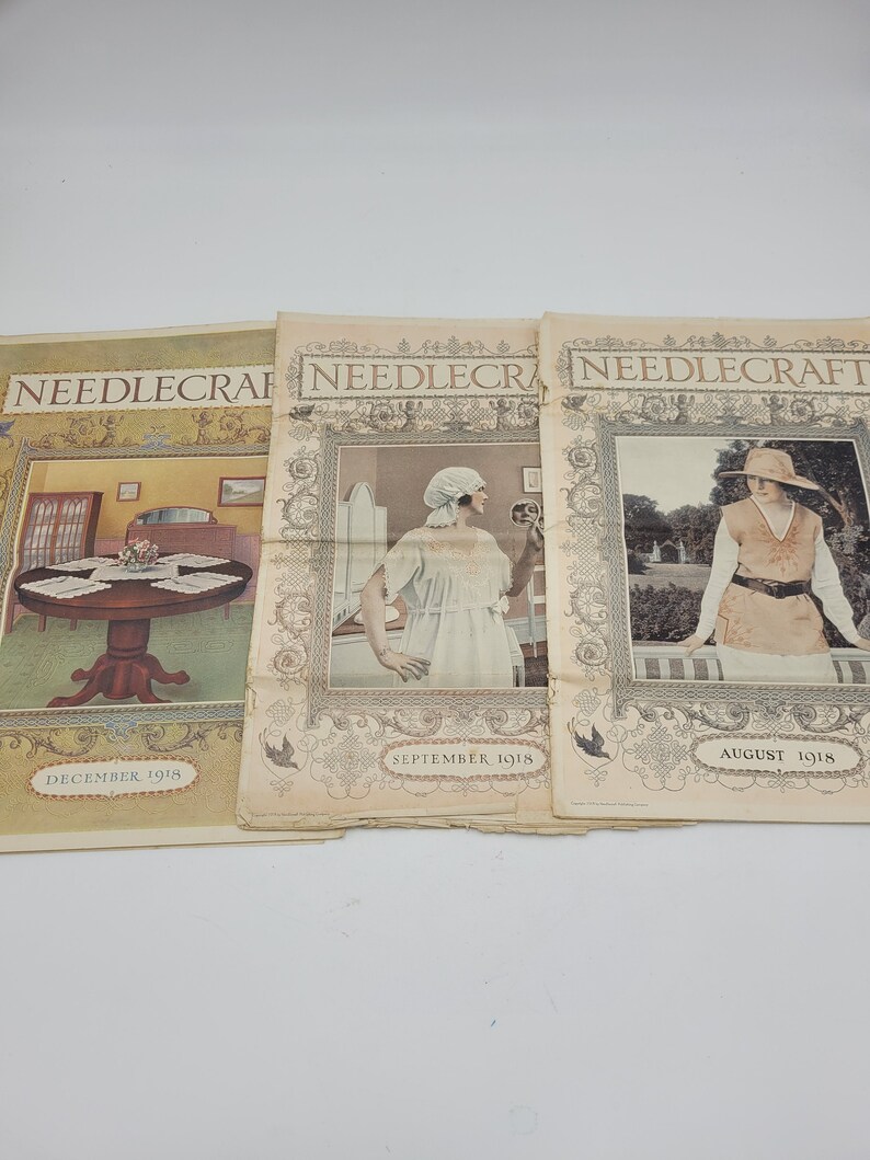 Revistas Needlecraft/ Lote de 10/ 1916-1918 imagen 7