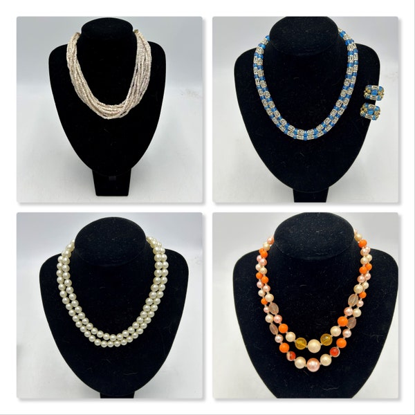 Vintage Necklaces/Costume Jewelry/1950s to 1970s