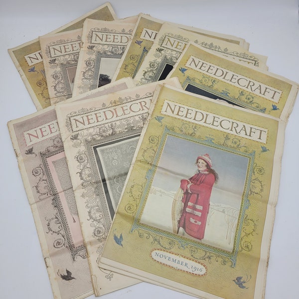 Needlecraft-tijdschriften/veel van 10/1916-1918