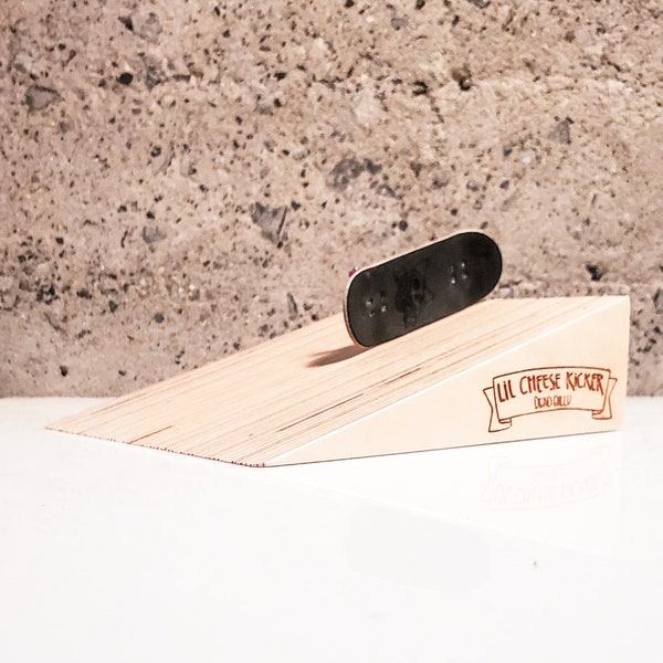 Lil Cheese kicker for fingerboard and Tech Deck - Made out of premium birch plywood