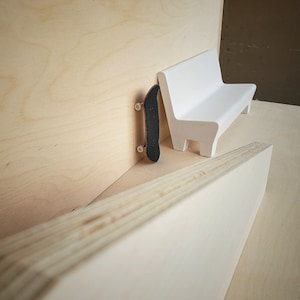 Royal George High School fingerboard replica bench